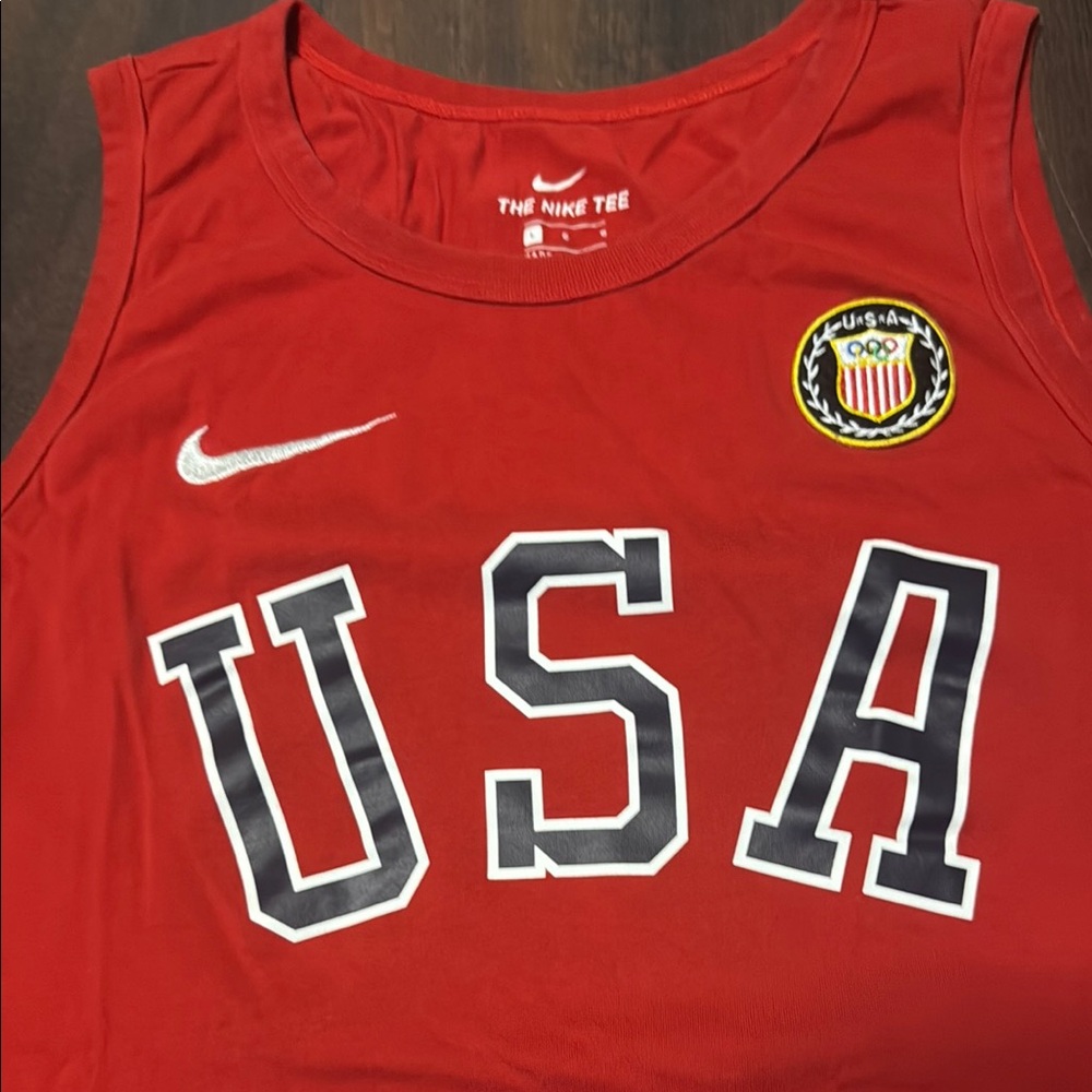 Olympics Vintage Nike USA Red Athletic Tank